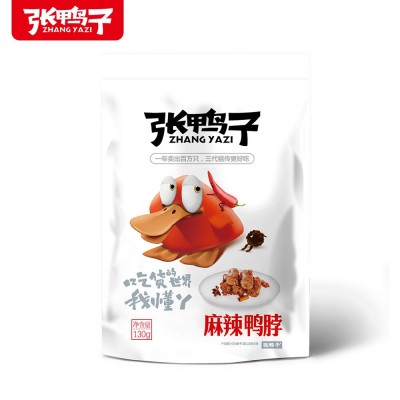 张鸭子麻辣鸭脖 袋装130g图2