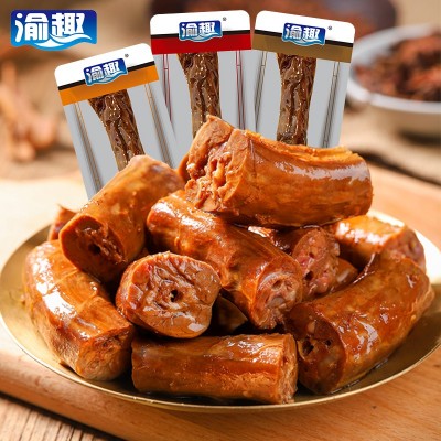 渝趣长期供应鸭锁骨鸭架麻辣卤味解馋小零食小吃休闲食品图4
